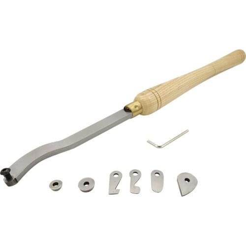 6PCS Interchangable HSS Cutter Hollow Woodturning Tool Gouge For Spindles Of Projects