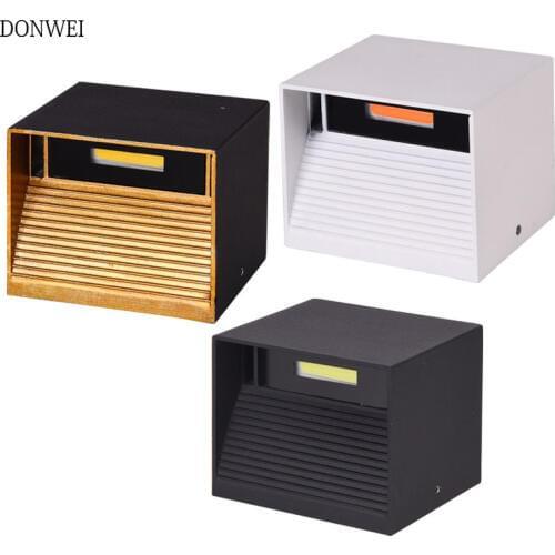 12W LED Wall Lamp Waterproof IP65 Indoor & Outdoor Aluminum Wall Light Surface Mounted Cube LED Garden Porch Wall Lighting