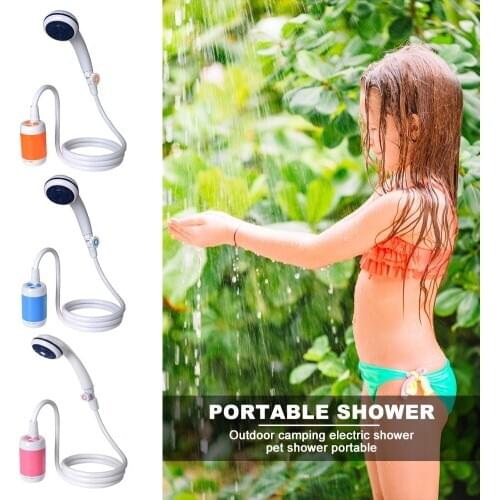 Outdoor Camping Electric Shower Pet Cleaning Garden Waterproof Hiking Shower for Family Outdoor Camping Accessories