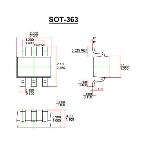 US6T9TR US6T9 TR T09 TRANS 2PNP 30V 1A UMT6 SOT-363 SMD