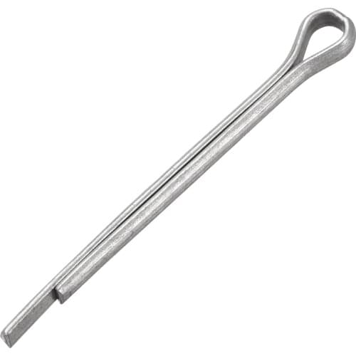 Uxcell Split Cotter Pin 1/8 inch x 1 49/64 inch Carbon Steel 2-Prongs Silver 50Pcs