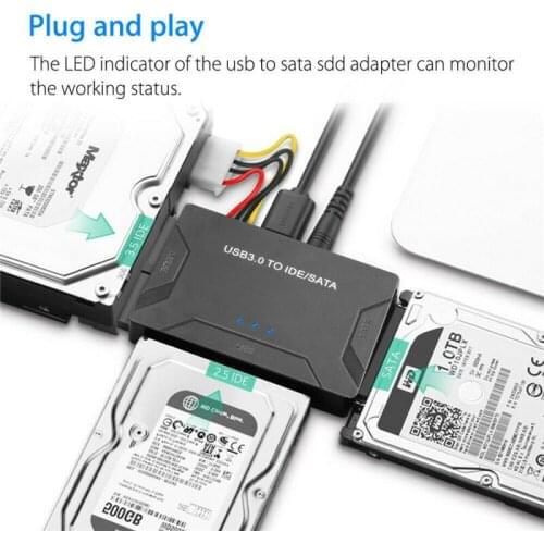 5GBPS High Speed Universal Converter USB 3.0 to IDE/SATA 2.5in 3.5in External Hard Drive Adapter Cable For PC Laptop