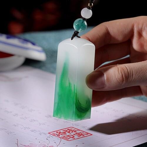 Chinese Traditional Style Colorful Resin Custom Name Stamp For Student Teacher Retro Personal Stamps For Painting Calligraphy