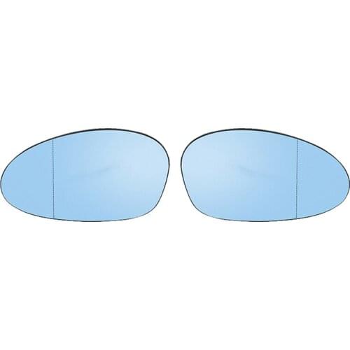 Driver Side Blue Wing Door Mirror Rearview Mirror Glass Heated For-BMW 1 3 Series E81 E87 E82 E46 E90 E92 Z4 E85