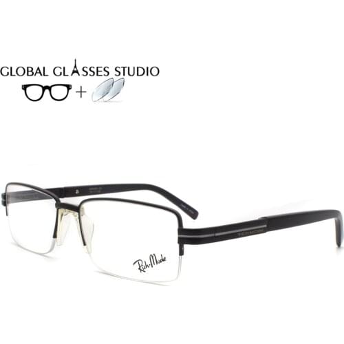Women Men Metal Glasses Frame Eyewear Eyeglasses Reading Myopia Prescription Lens 1.56 Index RM0684 C3