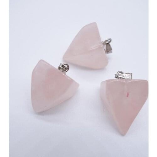 100%Natural Crystal pyramid pendant stonedecoration gift stone Jade yoga Jewelry