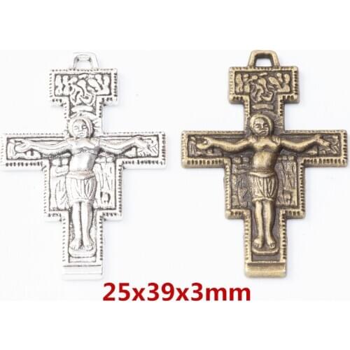 15 pieces of retro metal zinc alloy cross Pendant for DIY handmade jewelry necklace making 8222