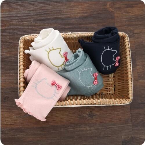 16 Autumn New Product Korean Girl Childrens Garment Trousers Bow Kitty Underpant Girl Baby Self-cultivation Joker Long Pants