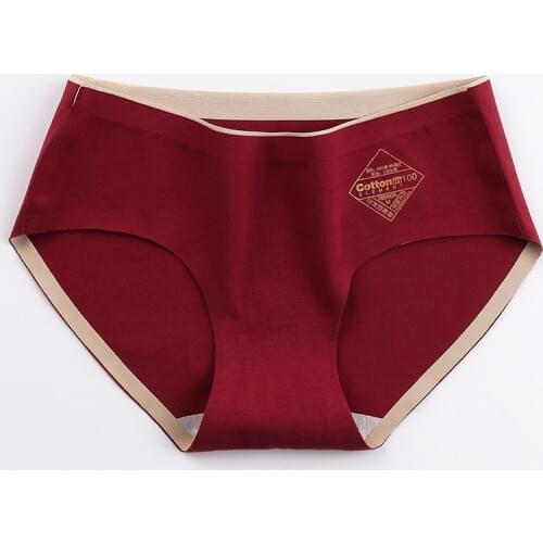 New womens underwear pure cotton crotch waist-lift hip sexy no trace breathable panties lady briefs intimate