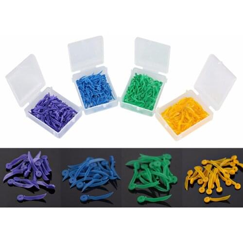 400pcs/perforated dental disposable wedge all 4 sizes of interdental wedges non-toxic medical grade plastic dental laboratory to