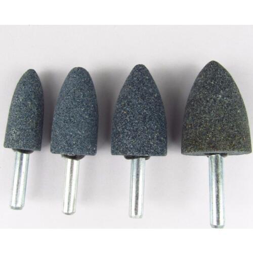 5pcs 6mm Abrasive Grinding Head Point Rotary Polishing Assorted Accessory Mounted Grinding Wheel Head Kit For Dremel Polish