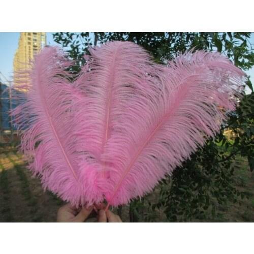 Manufacturers sell 50 pcs high quality pink ostrich feathers 20-22 inch 50-55 cm Wedding decoration