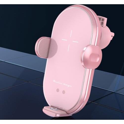 Automatic 10W Qi Car Wireless Charger for iPhone 12 11 XS XR X 8 Samsung S20 S10 Magnetic USB Infrared Sensor Phone Holder Mount