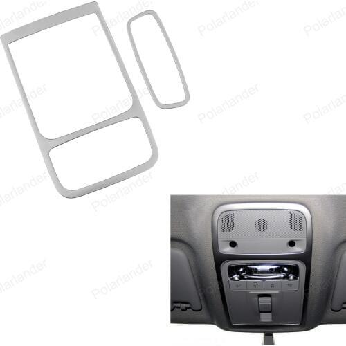 Car Styling For Audi A3 Roof Lights lamp Frame Trim stainless steel decoration Cover 3D Sticker