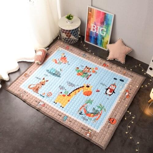 Baby Play Mat Infant Crawling Pad Cotton Childrens Non-slip Carpet Kids Rug Baby Gym Playmat Toys For Kids Cartoon Soft Blanket