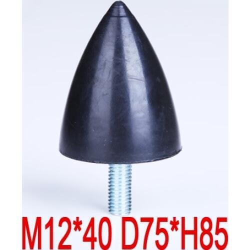 M12 thread M12*40 D75*H85 VP rubber damper vibration pyramid rubber shock absorber Tapered Cone crash pad Conical shock screw