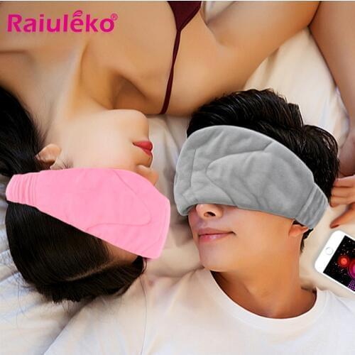 Music Natural Night Sleep Eye Mask Soft Shade Cover Blindfold Travel Relax EyePatch Sleeping Aid EyeShade Bandage Soft Eye Mask
