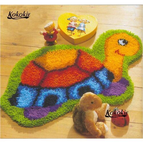 Handmade embroidery Foamiran for crafts knooppakket latch hook kits rug tortoise printed 3d diy rug carpet accessories carpet