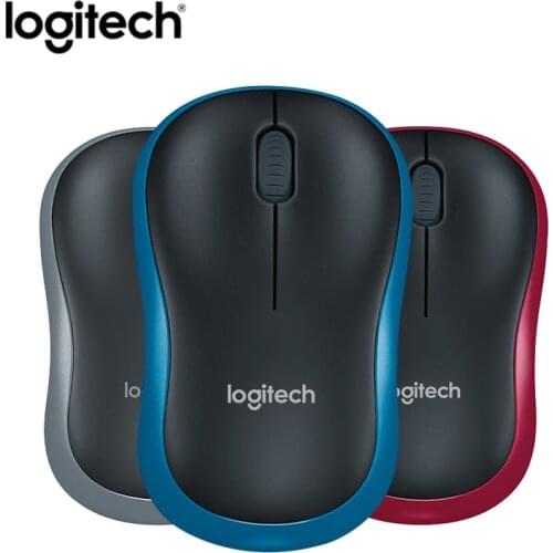 New Logitech M186 2.4G Wireless Mouse M185 UP M186 with Ergonomic 1000dpi Nano Receiver For PC MAC