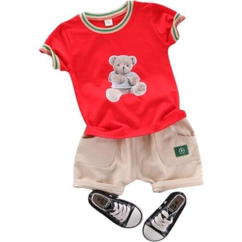 New Summer Baby Girl Clothes Suit Children Fashion T-Shirt Shorts 2Pcs/Sets Toddler Sports Costume Boys Clothing Kids Tracksuits