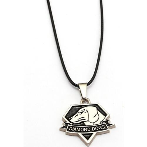 New Metal Gear Solid Necklace Outer Heaven DiamondDogs Foxhound Pendants & Necklaces Rape Chain Colar Game Jewelry