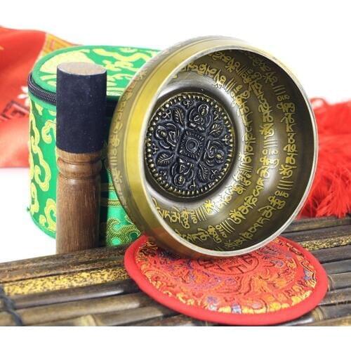 New Belief Singing Bowl Set Mindfulness Mantra Yoga With Mallet Gift Ornament Home Tibetan Chakra Healing Meditation