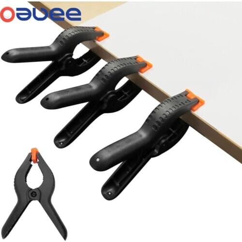 Oauee 2 Inch Spring Clamps DIY Woodworking Tools Plastic Nylon Clamps For Woodworking Spring Clip Photo Studio Background
