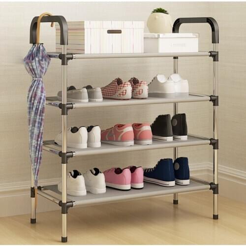 Shoe Rack Metal Standing Shoe Rack DIY Shoes Storage Shelf Home Organizer Accessories shoe rack 3/4/5 Tiers