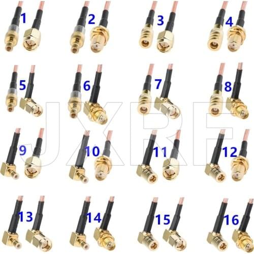 SMA Male Plug Female to SMB Female jack Male RF Coaxial Jumper Pigtail Cable RG316 Cable assemblies For Radio Antenna