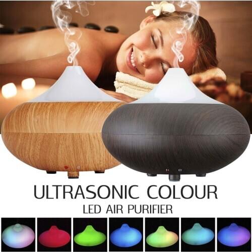 LED 7 Colour Ultrasonic Aroma Essential Oil Diffuser Air Purifier Humidifier 3 in 1 Function purification