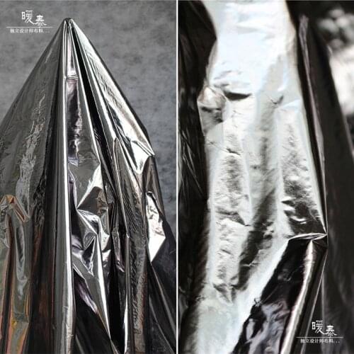 Silver Coated Waterproof TPU Fabric DIY Down Jacket Skirts Liner Shirts Dress Clothes Bags Design Fabric