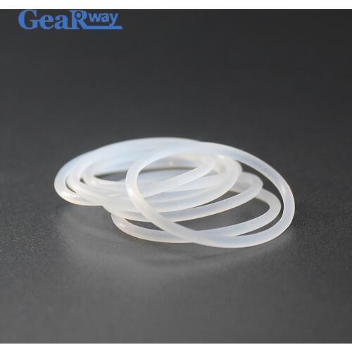 Transparent Silicon O Ring Seals 3.55mm CS Food Grade Silicone O Ring Gasket 7/8/9/10/11/29/30mm ID Silicone Rubber O Ring