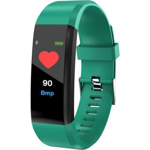 IP67 Waterproof Blood Pressure wristband Sports Fitness Heart Rate Tracker Smart Watch band Pedometer for IOS Android B115Plus-3