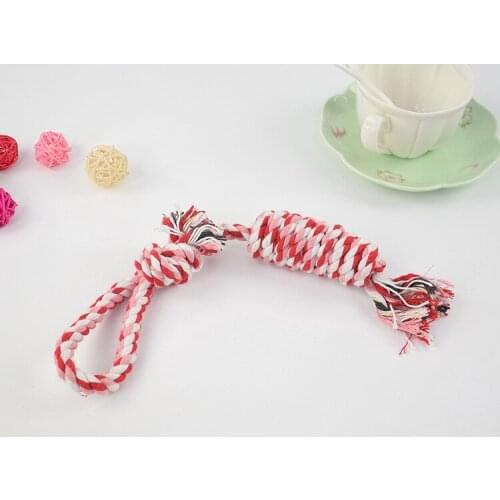Dog Chew Toy Cotton Rope Knot Molar Bite Teeth Cleaning Kit Tough Puppy Durable Braided Training Bite Interactive Toy Pet Supply