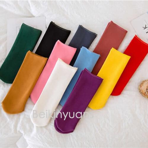 Winter children socks Thicken Candy color joker snow toddler socks cloth with soft nap warm heap socks knee warm