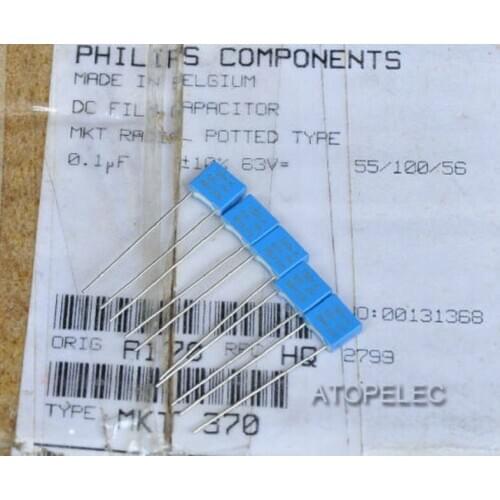 1pc VISHAY BC 0.1uF/63V 10% MKT370 Film Capacitors Hi-Fi Audio