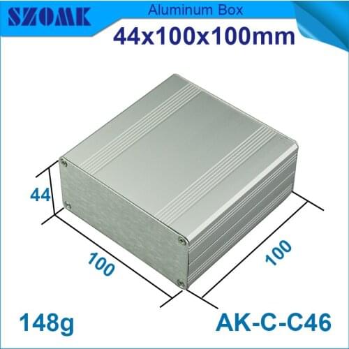 10pcs/lot 44(H)x100(W)x100(L) mm aluminium enclosure wifi aluminium box powder coating for led control or GPS tracker