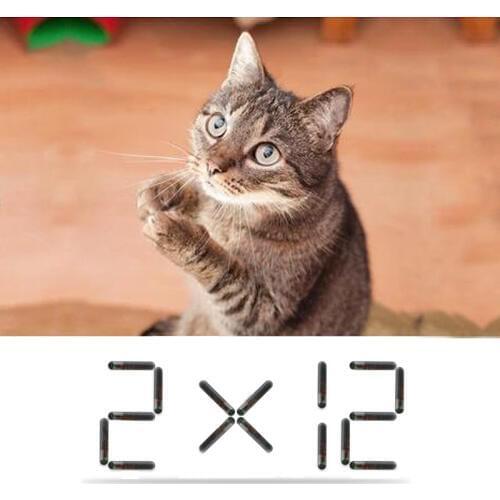 10pcs/lot Passive Injectable Tracking Chips 2.12*12mm NFC tags Ntag216 with HF 13.56Mhz Glass Label