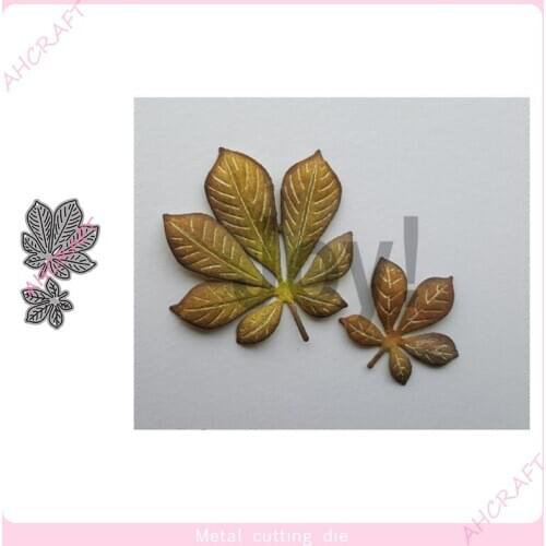 2pc Mini leaves Metal Cutting Dies for DIY Scrapbooking Photo Album Decorative Embossing PaperCard Crafts Die2020