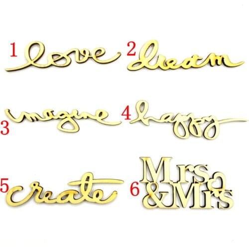 20Pcs Home Decorations Mix Cute Letter word Handcrafts Wooden Decoration Scrapbooking For DIY Accessories