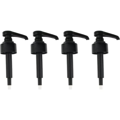 4 Pcs Coffee 1 Liter Dispenser Syrup Pump Black Liquid Dispenser for Monin Syrup 10Ml Juice Bottle Dispenser Pump