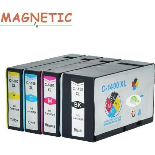 4X Magnetic Compatible Ink Cartridges for canon PGI 1400 MAXIFY MB2340 MB2040 MB2140 MB2740 printers printer PGI-1400 pgi1400 XL