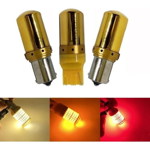 1PCS CanBus S25 BAU15S 1156 BA15S P21w PY21w T20 7440 W21W Car LED Bulbs 3014 144smd Error Free Turn Signal Lights Brake lamp