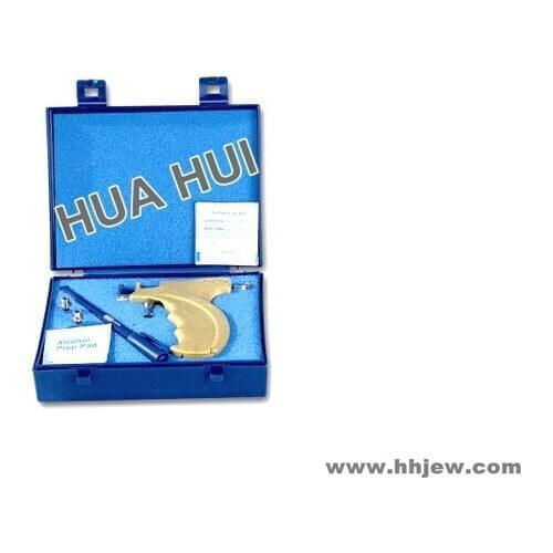 FREE SHIPPING Ear Piercing Pistol New Pro Earring Metal Punk Piercing Tool Kit Steel Body Ear Pierce Machine Ear Piercing Gun