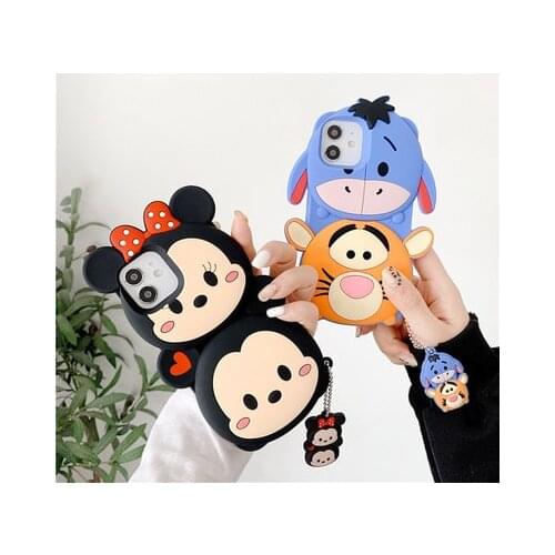 Disney Mickey Minnie Eeyore 99414 Anime Figures Cartoon Product Cosplay Accessories Phone Cover Unisex Gift