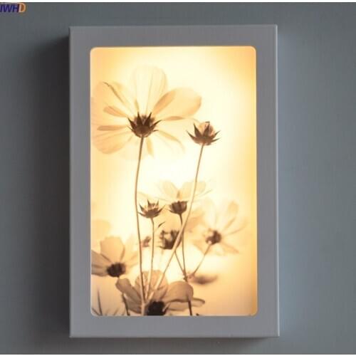 12W Arts Flowers LED Wall Lamps Modern Acrylic Sconce Fixtures For Stairs Bar Cafe Wandlamp Simple Wall Lights Indoor Lighting