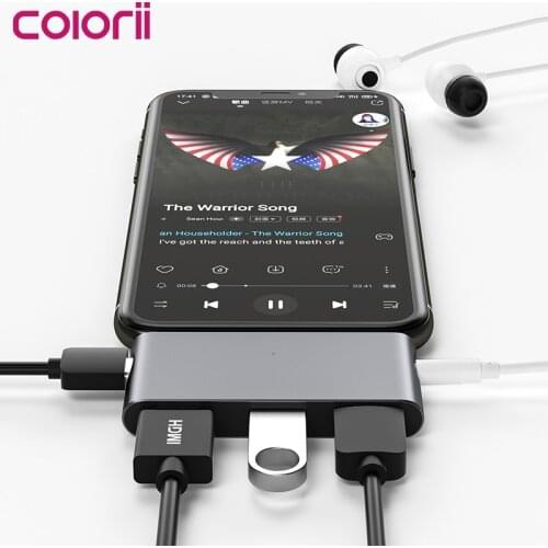 Dex station dock usb c to earphone 3.5mm Type c hub Sam Sung HDMI display dock station for smartphone