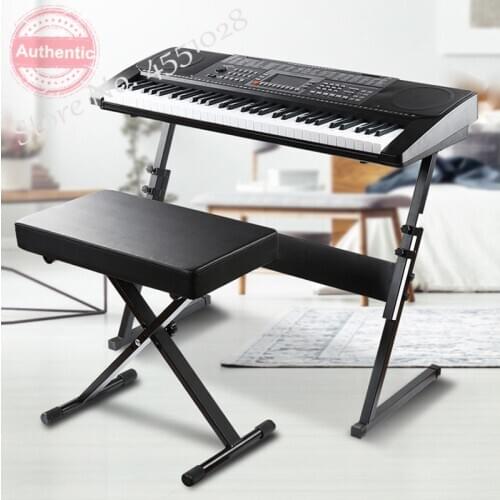 Electronic Piano Stool Guitar Stable Bench 3 Gears Height Adjustable Folding Iron Guzheng Stool Instrument Stools Bearing 150kg