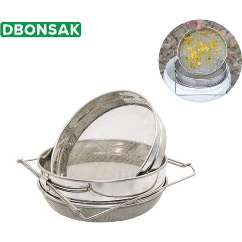 Stainless Steel Double-layer Honey Sieve Filtration Bee Honey Filter Strainer Machine Extractor Beekeeping Tools Kitchen Tools