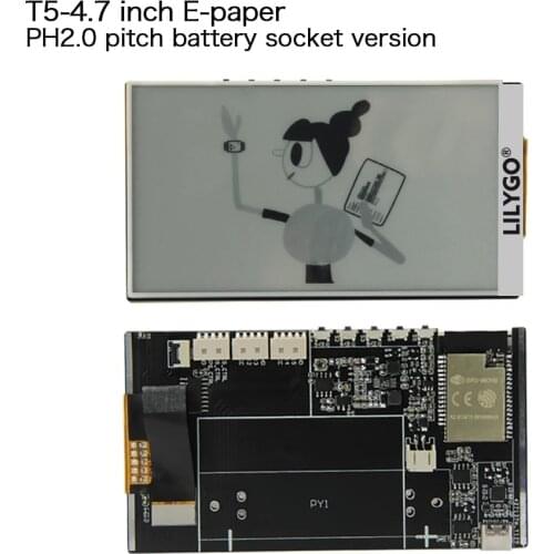 LILYGO T5-4.7 Inch E-paper ESP32 V3 Version 16MB FLASH 8MB PSRAM WIFI BT for Arduino